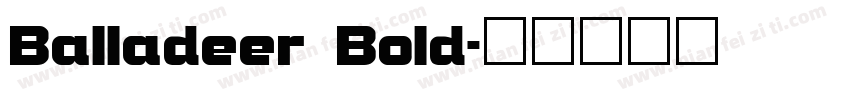 Balladeer Bold字体转换